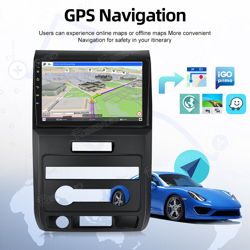 4+64G Android 13 Car Stereo Radio GPS NAVI Carplay For Ford F150 F-150 2009-2014