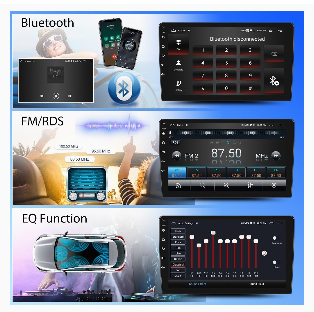 Car Radio Stereo for Audi A4 S4 RS4 2002-2008 Carplay Android Auto 2+64G 9 Inch