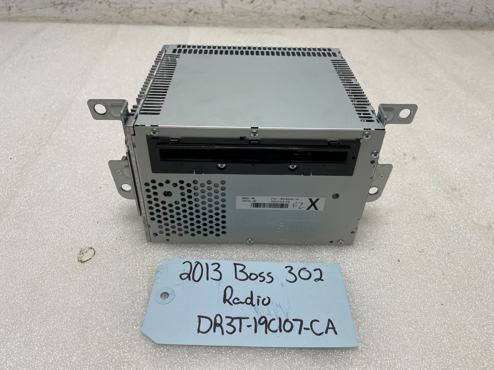 13 FORD MUSTANG 5.0 BOSS 302 OEM RADIO STEREO HEAD UNIT ONLY 2K! DR3T-19C107-CA