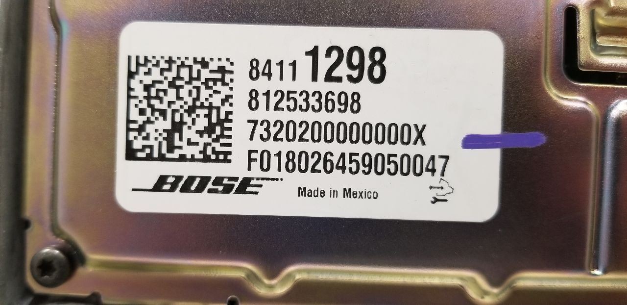 18 GMC YUKON XL 1500 RADIO AUDIO AMPLIFIER 84111298