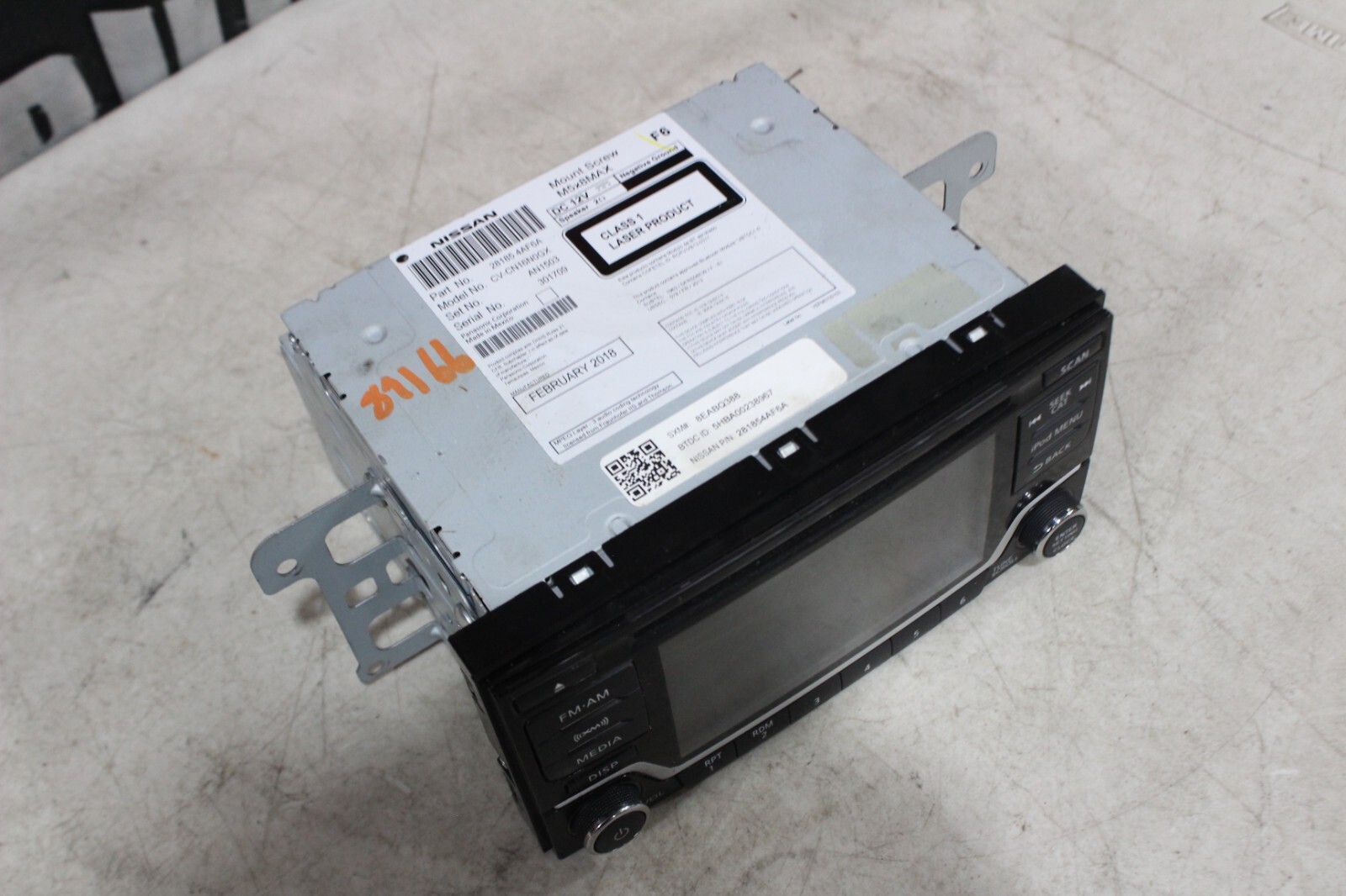20177-2019 NISSAN SENTRA RADIO 28185-4AF6A #089166-32A