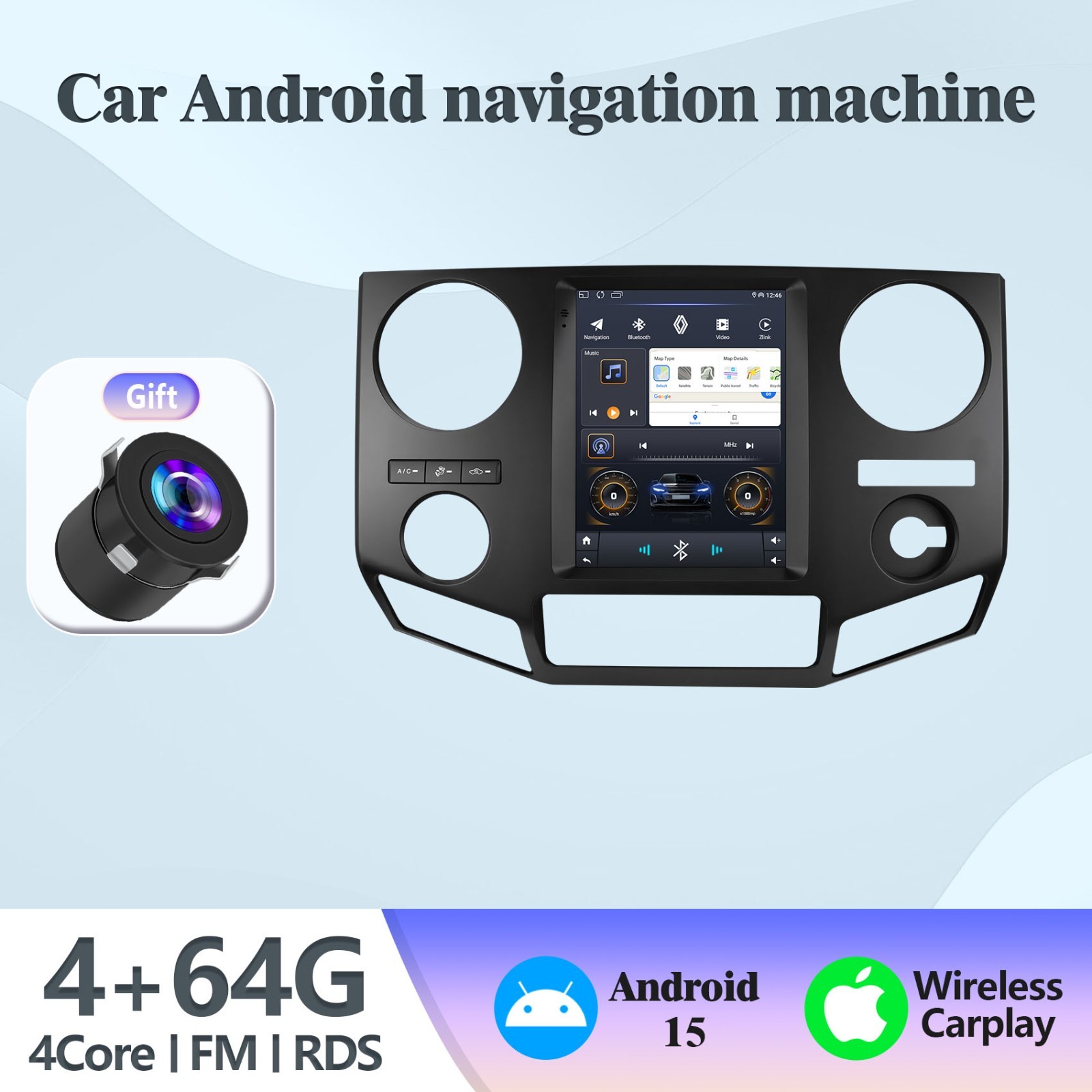 64G Apple Carplay For 2008-2016 Ford F-250 F-350 Super Duty Car Stereo GPS Radi