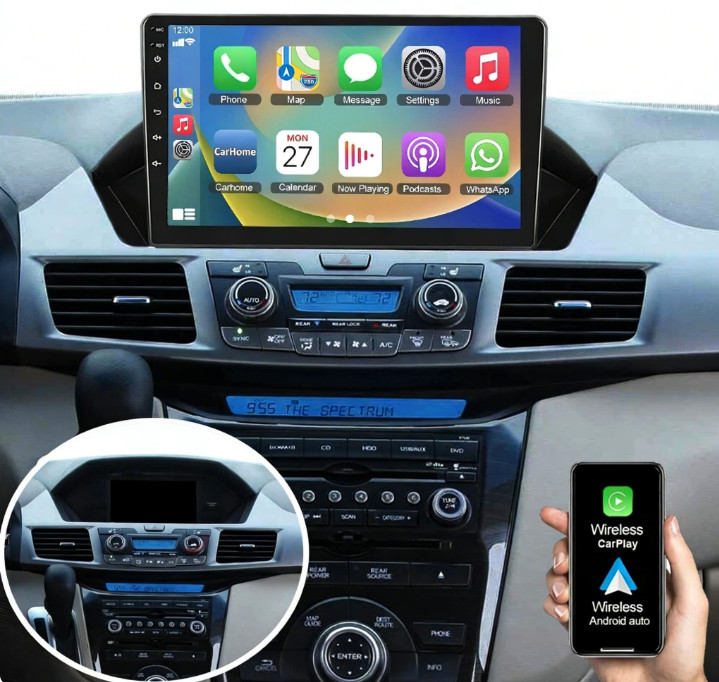 Car Radio Stereo Carplay For 2011-2017 Honda Odyssey 4+64G 9in Car Media