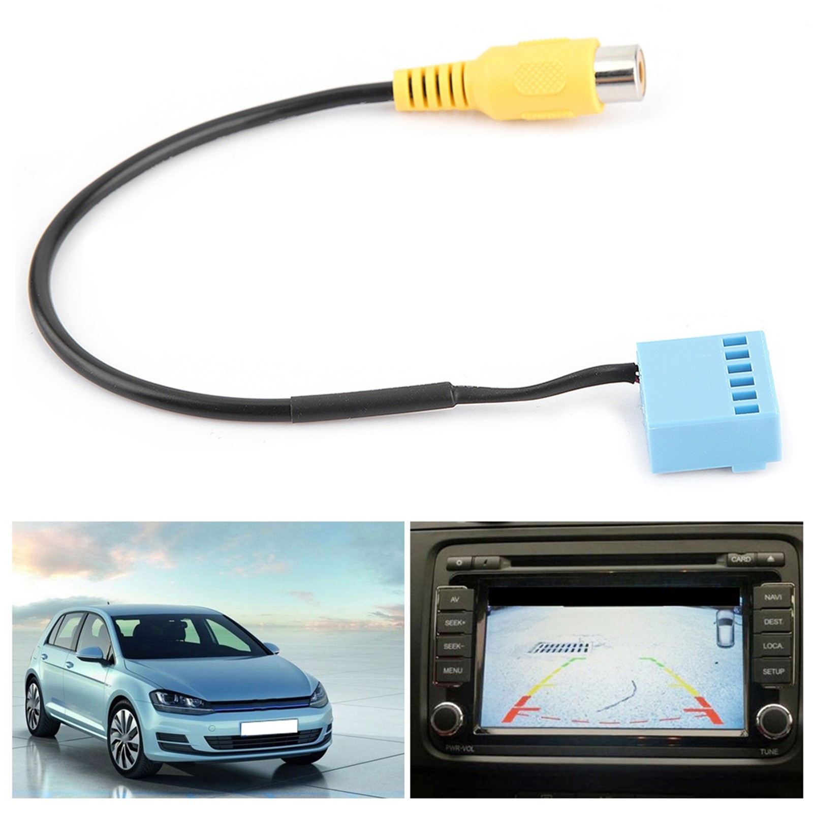 Car Rear View Camera Adapter Cable For MK5 MK6 B6