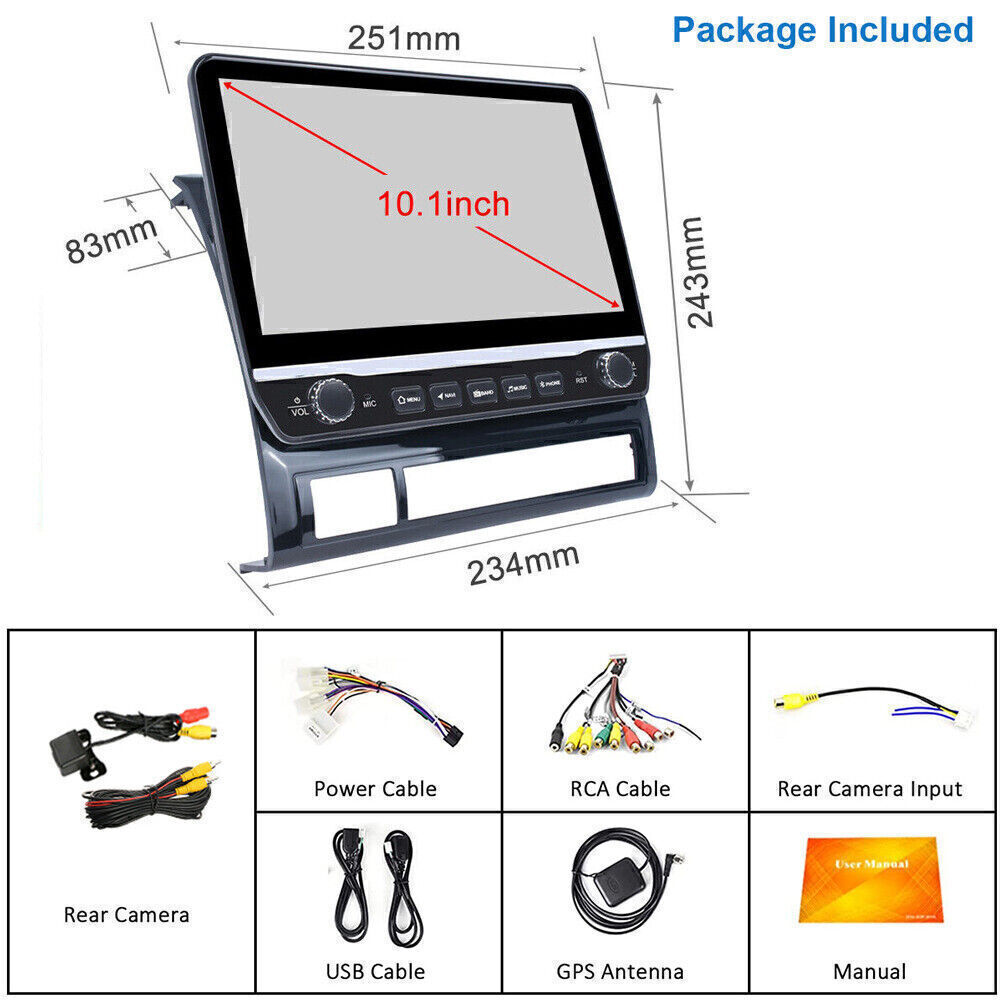Carplay For Toyota Tacoma 2005-2015 Android 15 Car GPS Navi Stereo Radio 4G+64GB