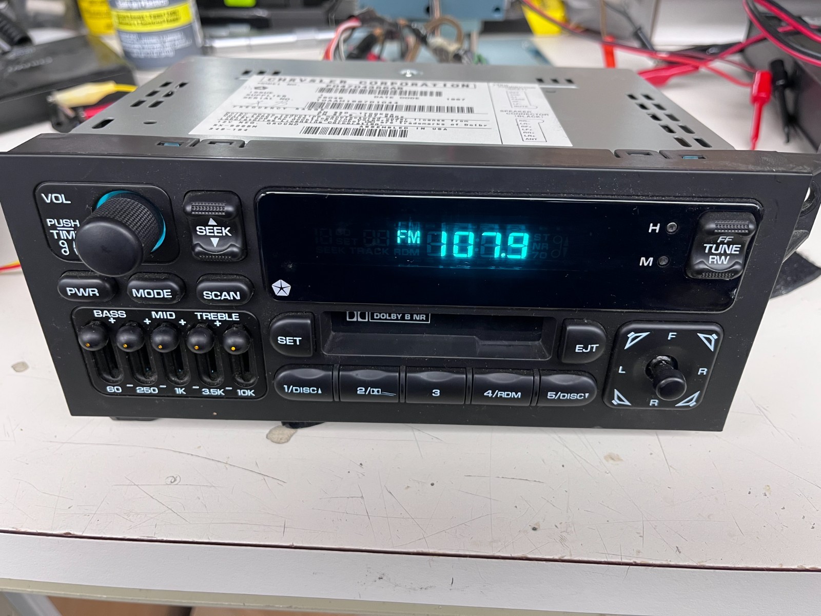 1987-03 Chrysler Dodge Jeep AM/FM/Cassette Vintage Radio OEM P04704386AB MINT