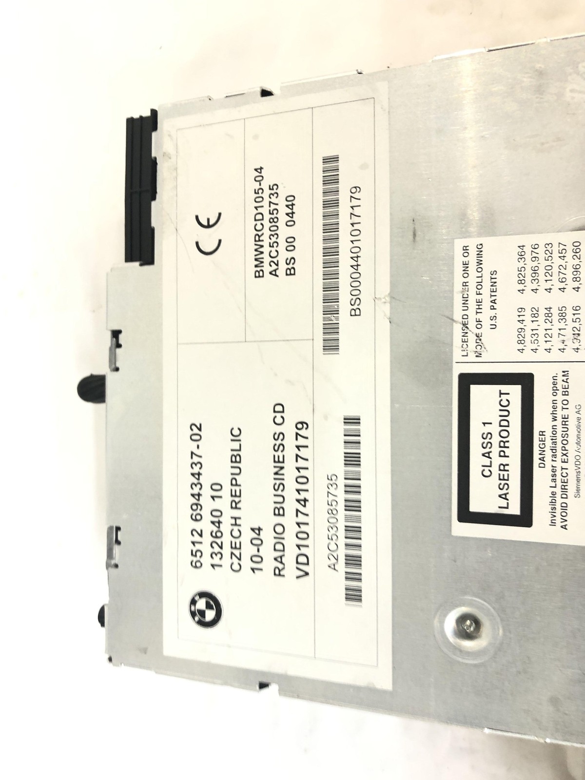 04-06 BMW X3 Business Radio CD Player Oem Tested May Need Dealer Programming #