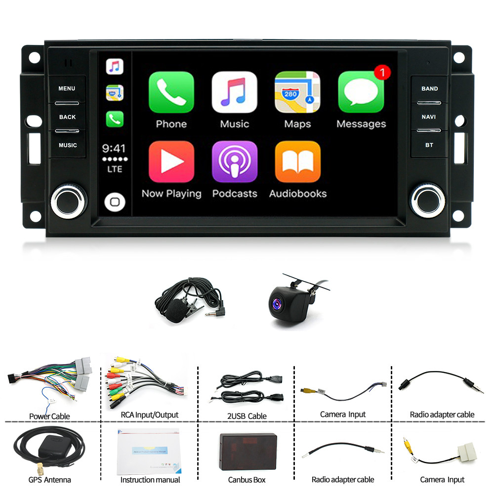 For Chrysler 200 2011-2014 Car Stereo Radio GPS Radio Android12 Carplay 2+32GB