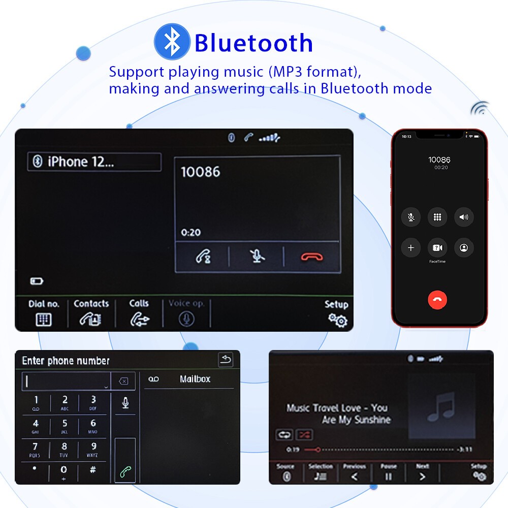 Noname RCD330 RCD340G RCD440 Android Auto CarPlay Car Stereo For VW Golf Jetta