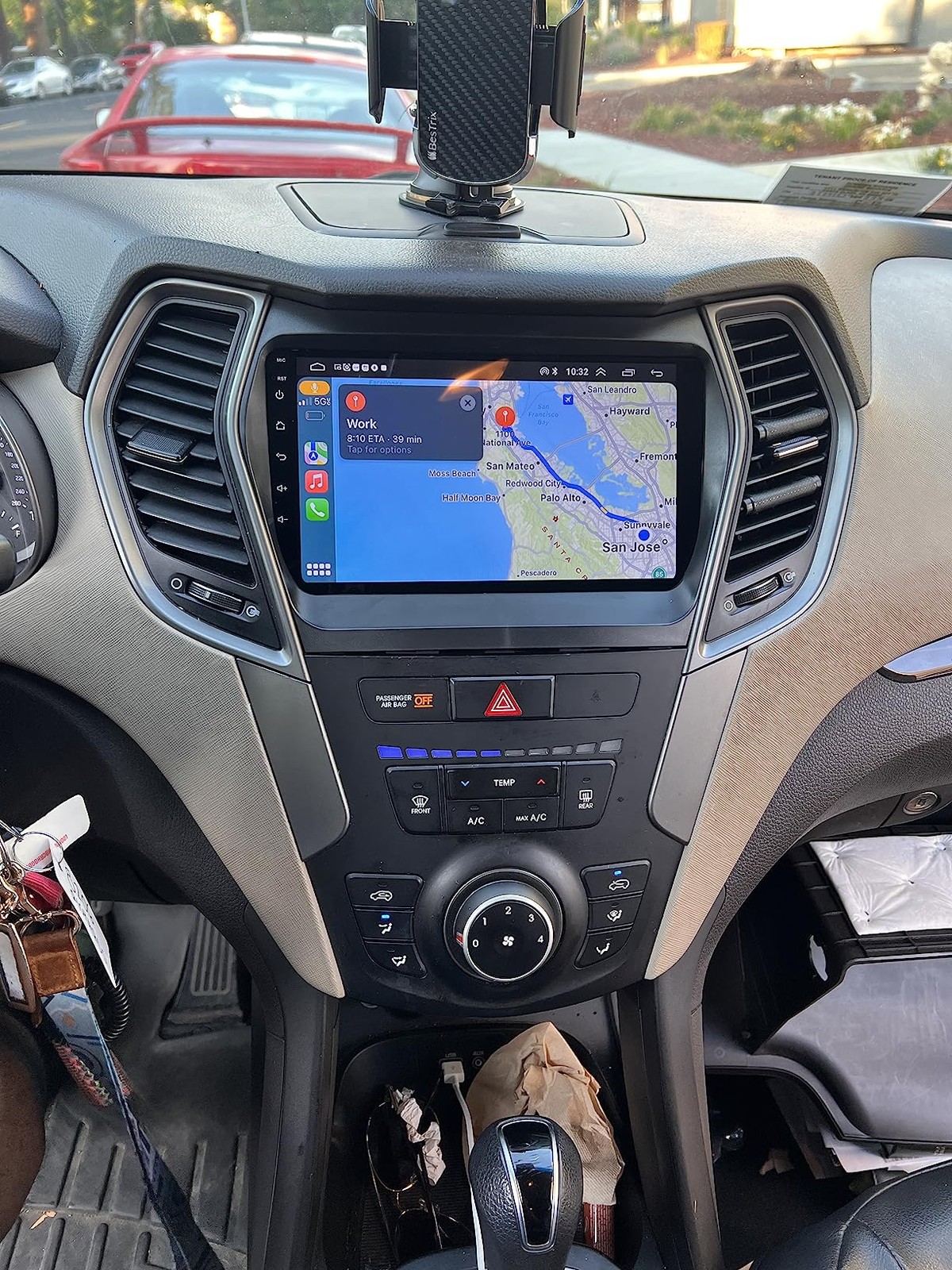 Carplay Android 13 For 2013-2018 Hyundai Santa Fe Sport Car Radio Stereo GPS DSP