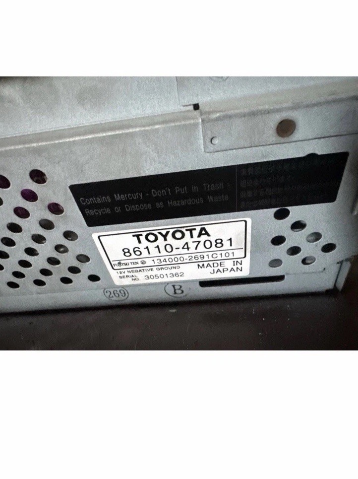 2004-2009 Toyota Prius MFD Information Navigation Screen OEM 86110-47081
