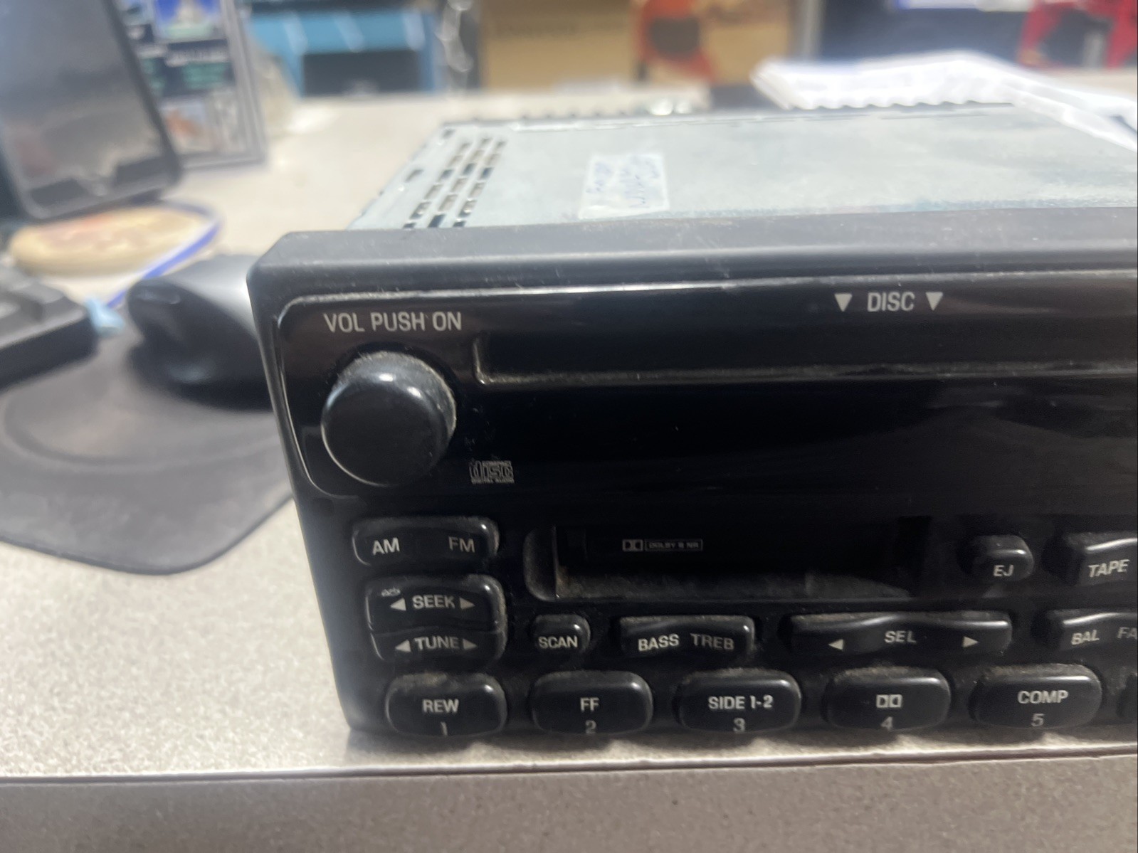 3L3T – 18C868 – AC Ford Radio Am Fm Works Great No Display Unknown On Cd&cassete