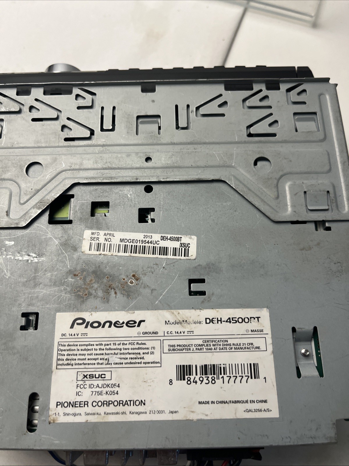 Pioneer DEH-4500BT Car Stereo CD Player Bluetooth USB AUX Radio Unit – Tested