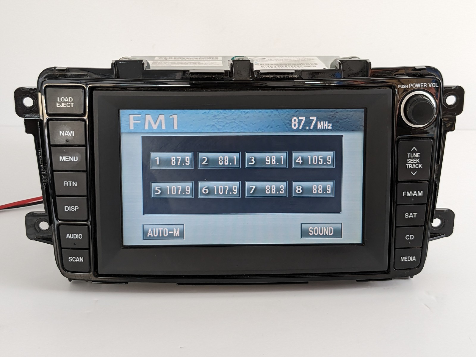 2007-2009 Mazda CX9 CX-9 RADIO NAVIGATION Screen Display TD14 66 DV0A