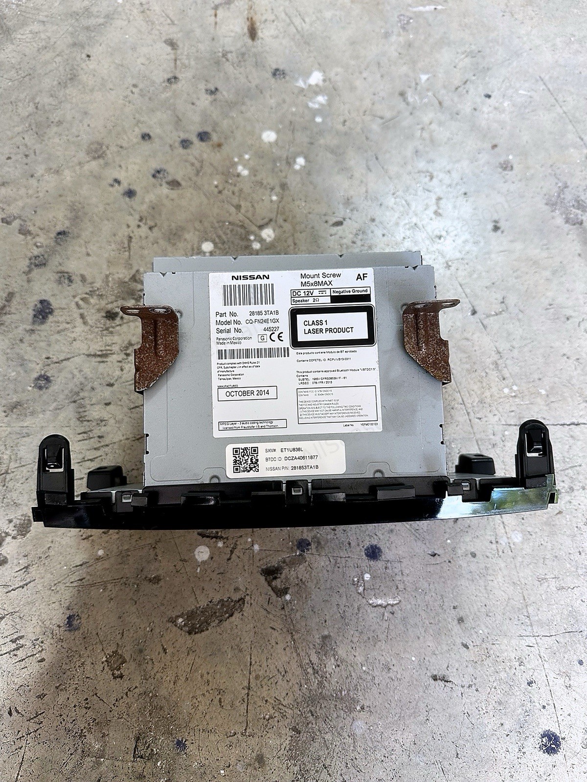 2013-2016 Nissan Altima Radio CD Player AM FM AUX OEM 28185-3TB0G 100% Working