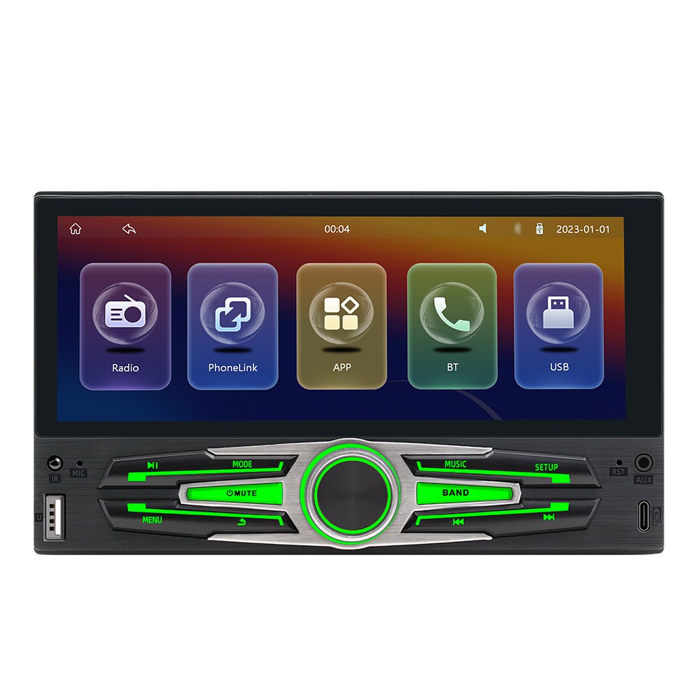 6.86 Inch Car Stereo BT MP5 Player RDS Radio Support Hands-Free Calling U-D BNVZ