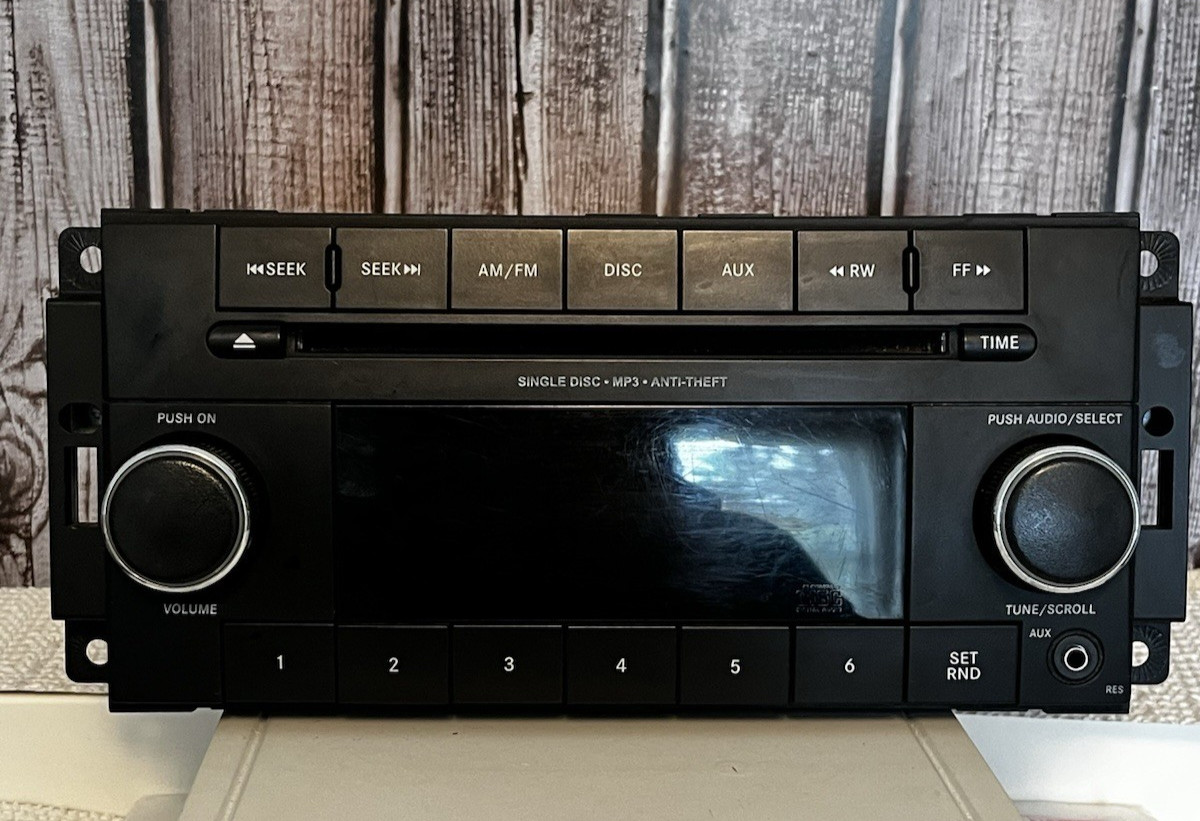 2007-2013 Dodge Chrysler Jeep Ram Radio AM FM Single Disc CD Player Aux MP3