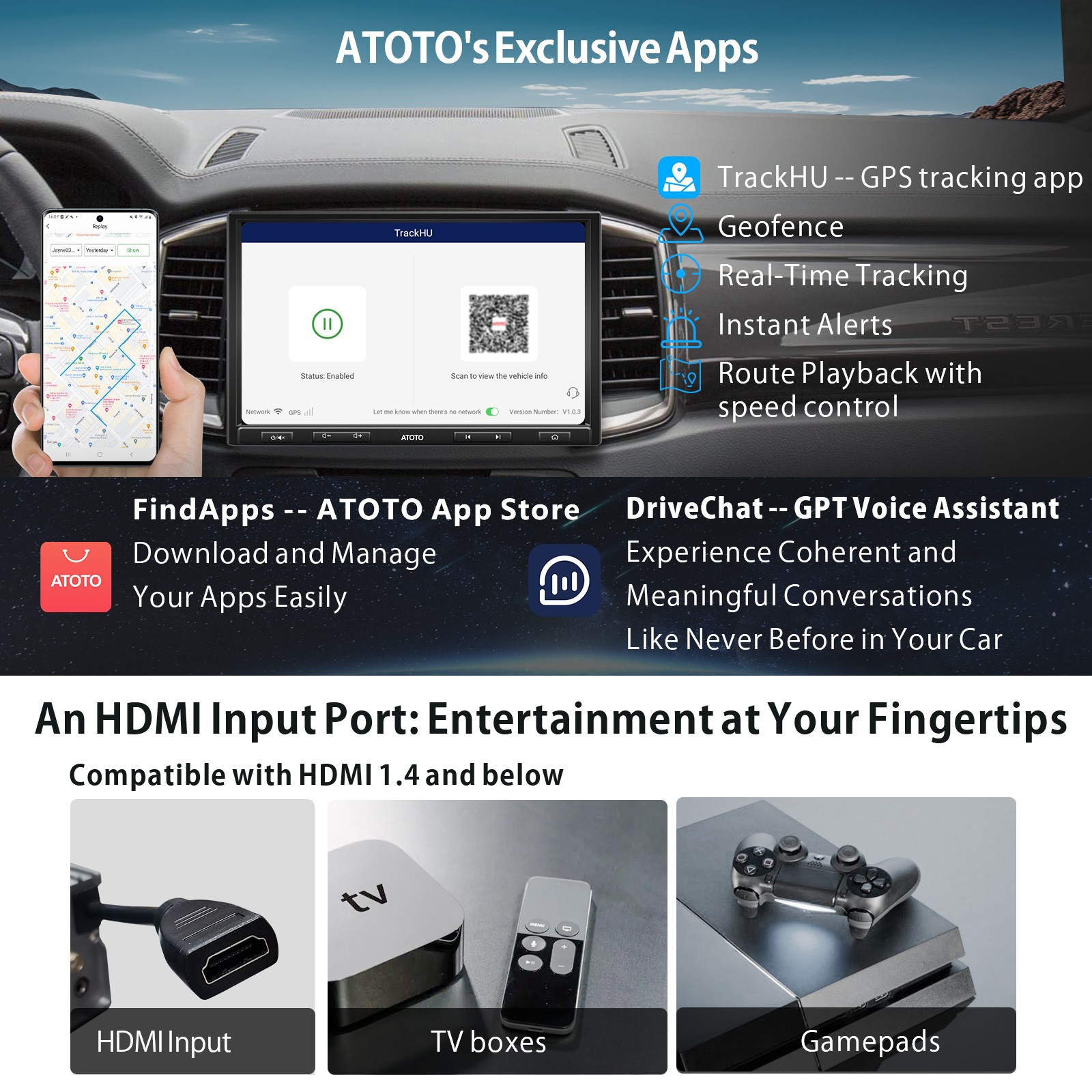 ATOTO S8 Premium 10in Double DIN Car Stereo WirelessAndroid Auto & CarPlay,2xBT