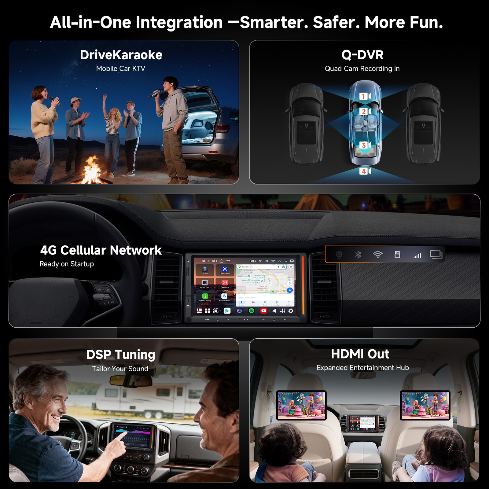ATOTO 7″ 2Din Android Car Stereo GPS 6+128G in-Car Karaoke Support Cam Recording