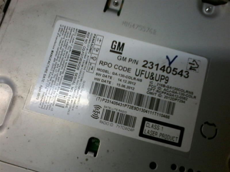 Audio Equipment Radio Receiver Am-fm-single CD-MP3-USB Fits 13 MALIBU 327165