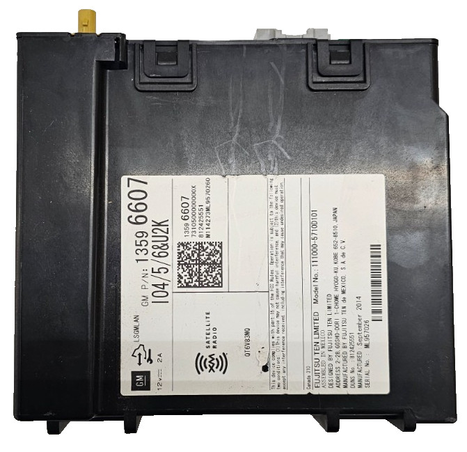 2015 GMC Sierra 1500 satellite radio receiver Module 13596607 OEM #90583