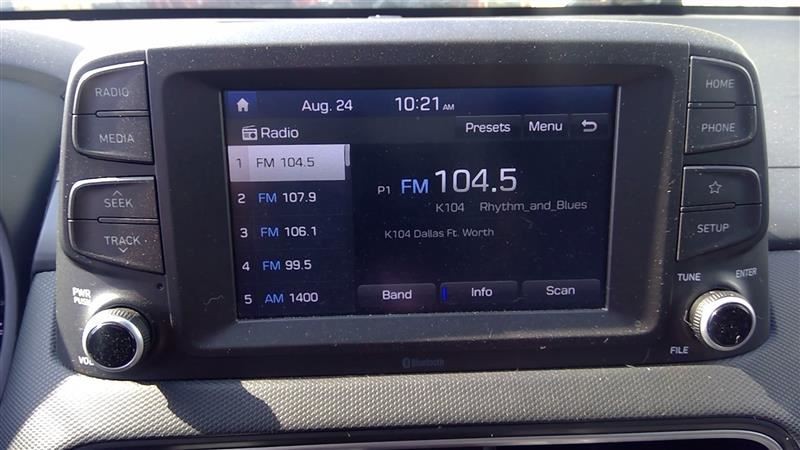 Audio Equipment Radio Display And Receiver US Market Fits 18-21 KONA 326067