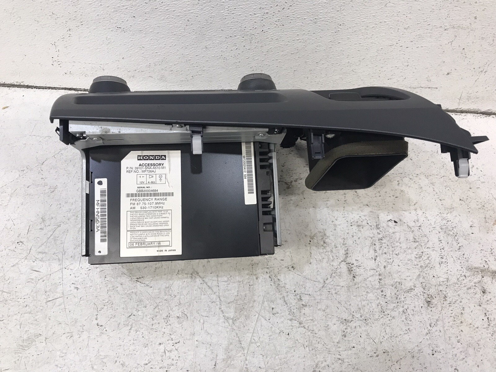 2006-2008 Honda Civic 4DR SED MX NON-NAV 39101-SNA-A510-M1 Radio Stereo CD Disc