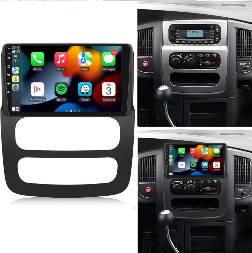 4+64GB For 2002-05 Dodge Ram 1500 2500 3500 Android 15 CarPlay Car Radio GPS Cam