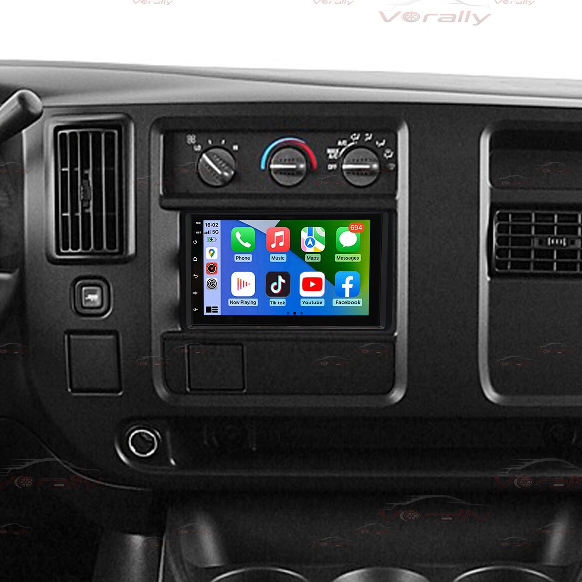 Estéreo Android 14 2+32G Apple Carplay Cámara para GMC Savana 2003-2006 Gps Bt