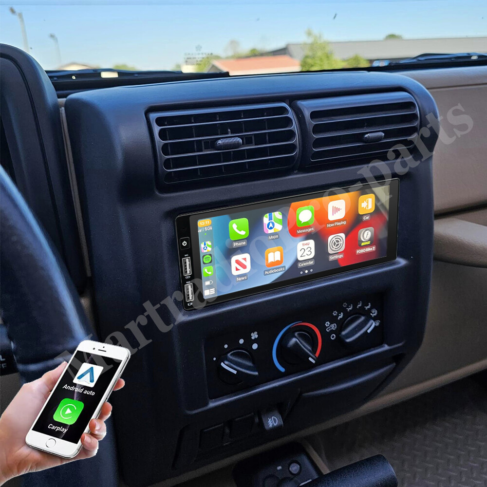 Radio de coche Android 13 para 97–02 Jeep Wrangler TJ Apple Carplay WiFi estéreo