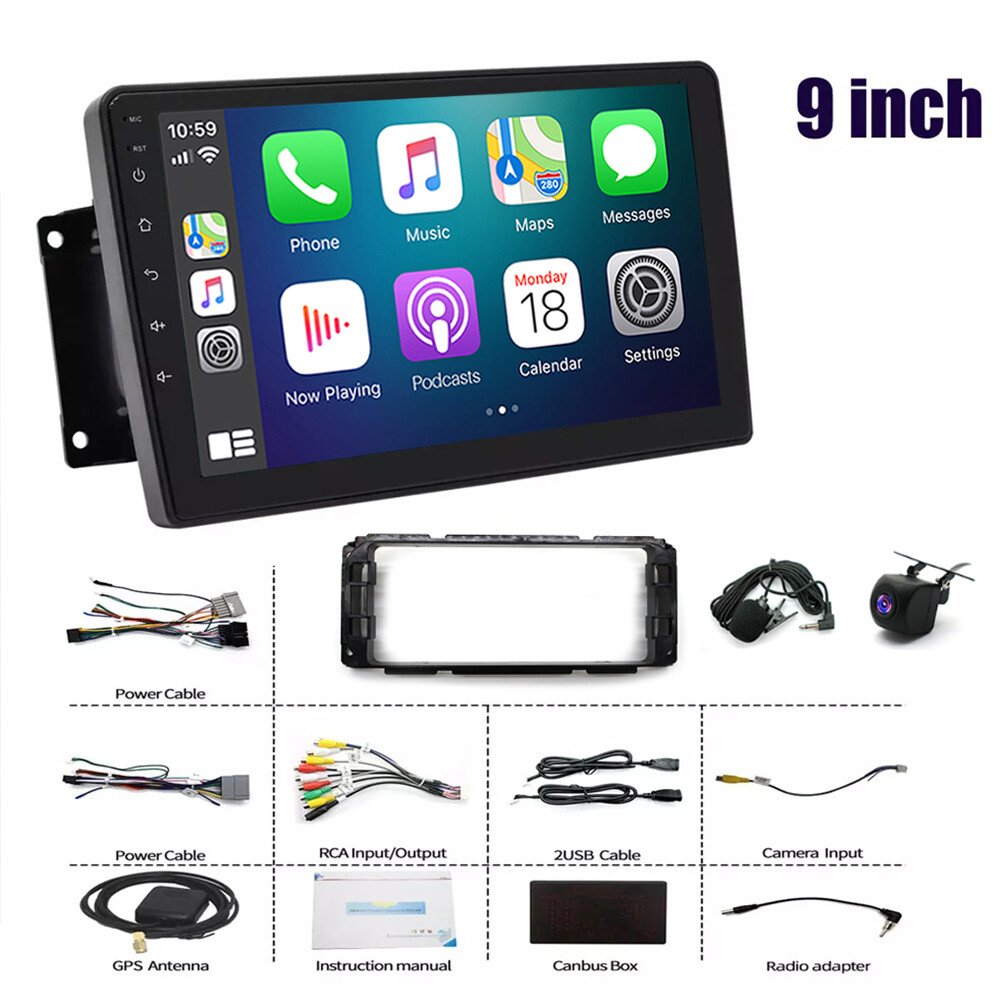 For 2002 2003 04 05 06 07 Jeep Liberty Android 13 CarPlay Car Stereo Radio GPS