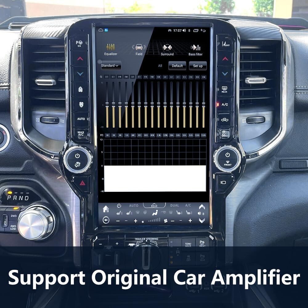 Large Display 13.6″ Android Car Stereo Radio Gps For 19-2024 Dodge Ram 1500 2500