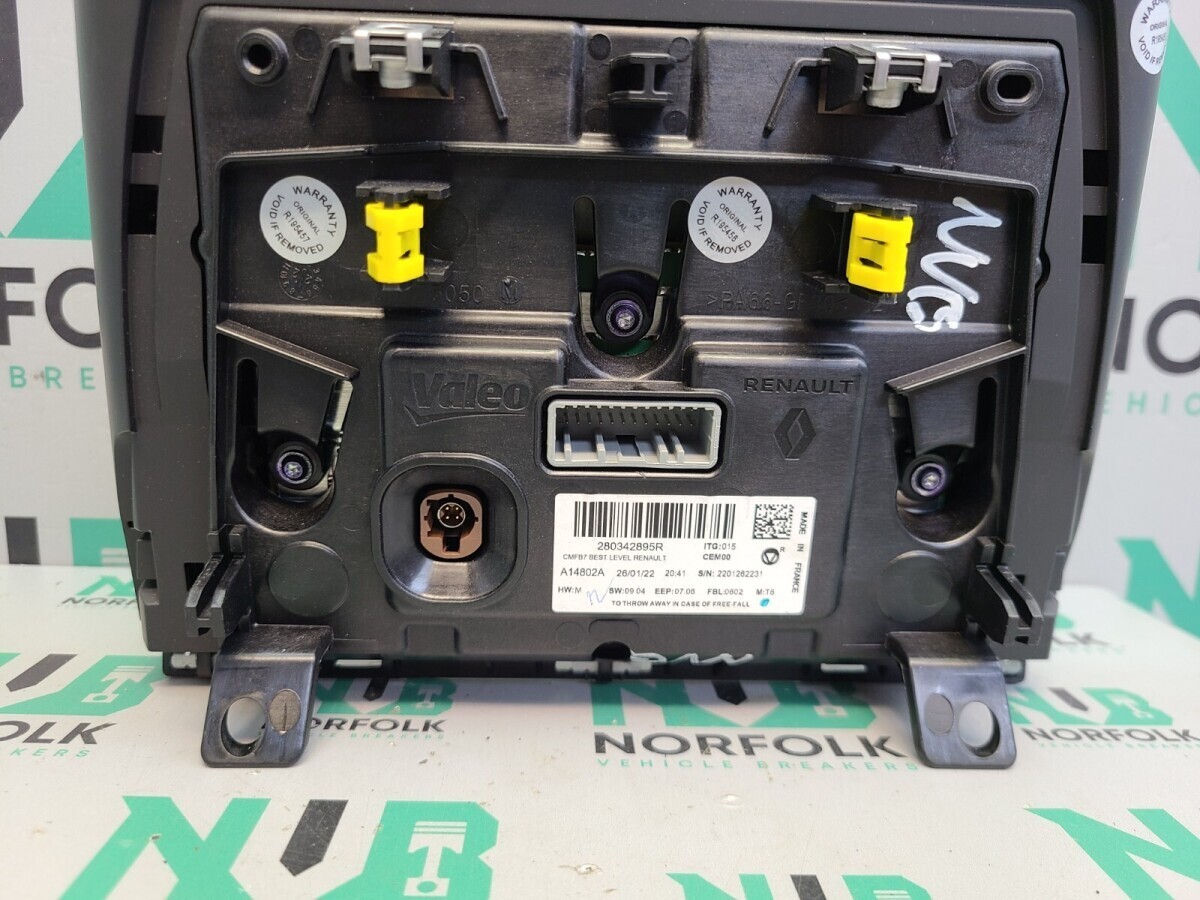 Renault Captur MK2 Digital Media Display screen 280342895R