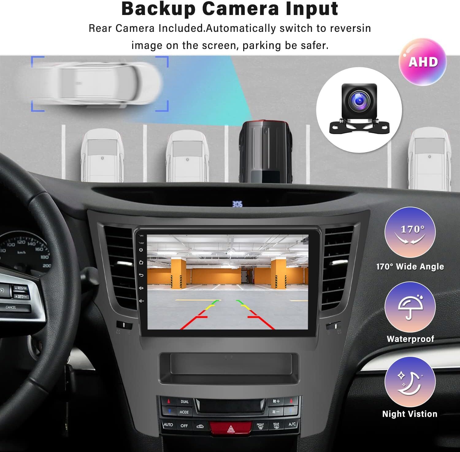 For 2009-2014 Subaru Legacy Outback Android14 4+64G Carplay GPS Car Radio Stereo