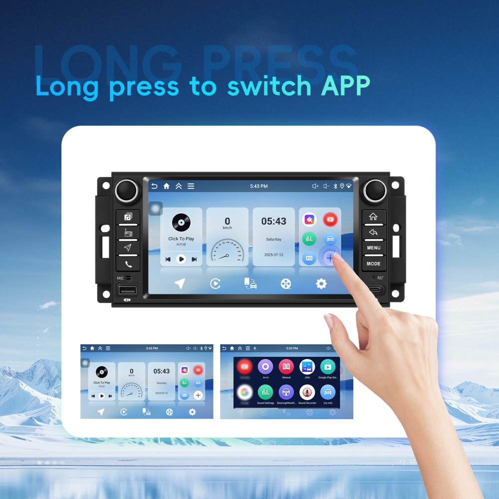 4+64GB Carplay For Dodge RAM 1500 2500 2009-2012 Android 15 Car Radio RDS Stereo