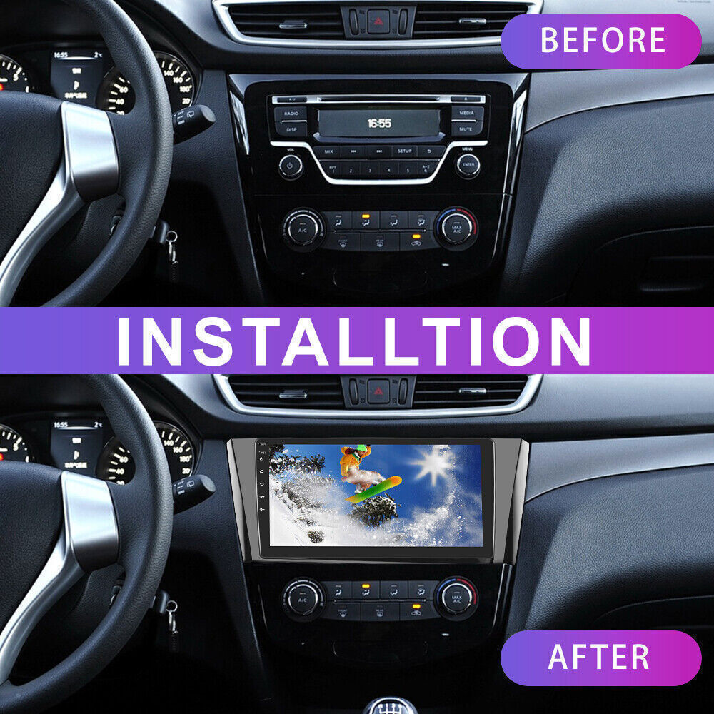 For Nissan Xtrail Qashqai Rogue 2014-2018 Android 13 Car Stereo Radio GPS NAVI