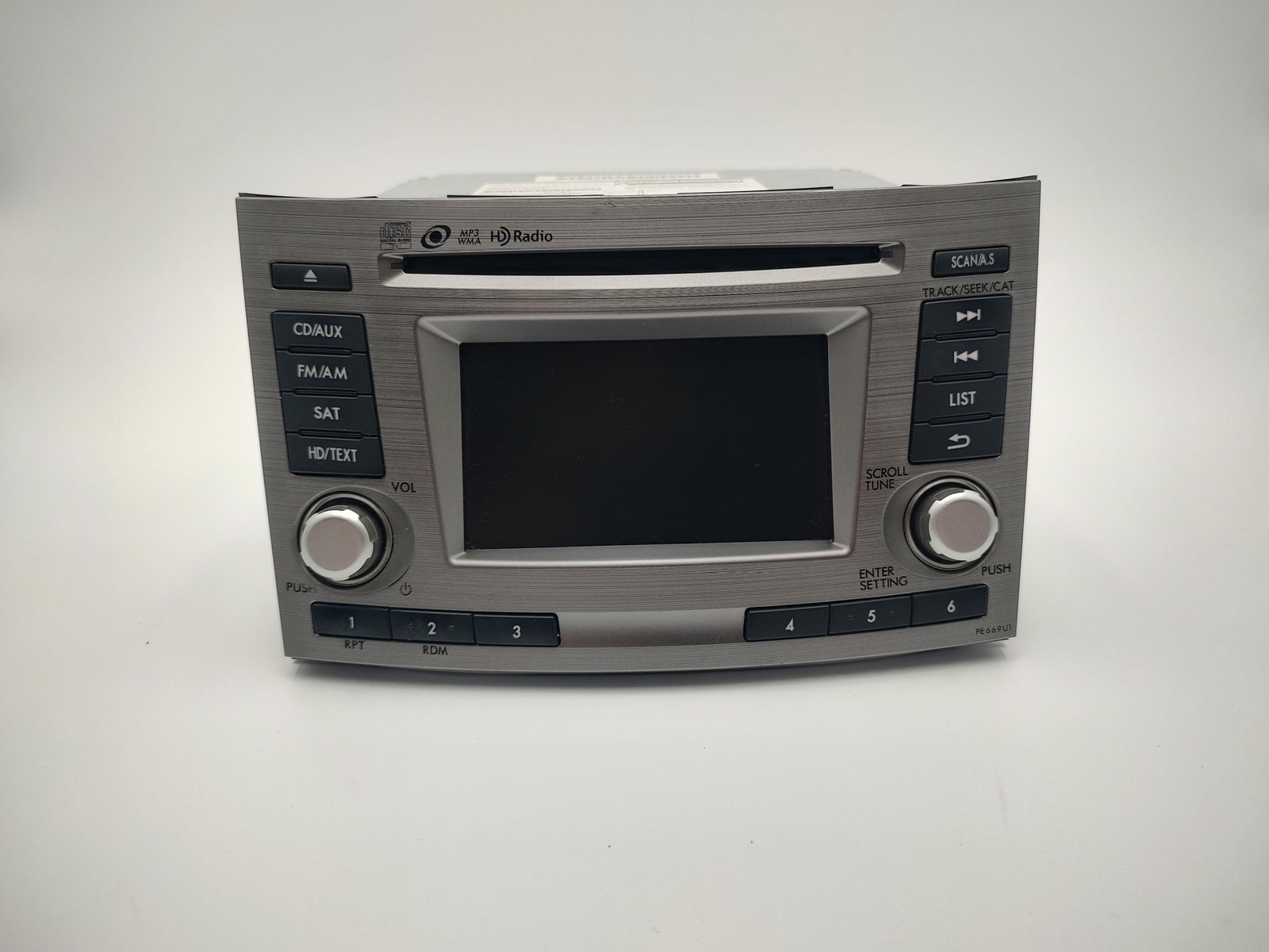 2012-2014 Subaru Outback Legacy Stereo Display HD MP3 CD Silver OEM 86201AJ66A