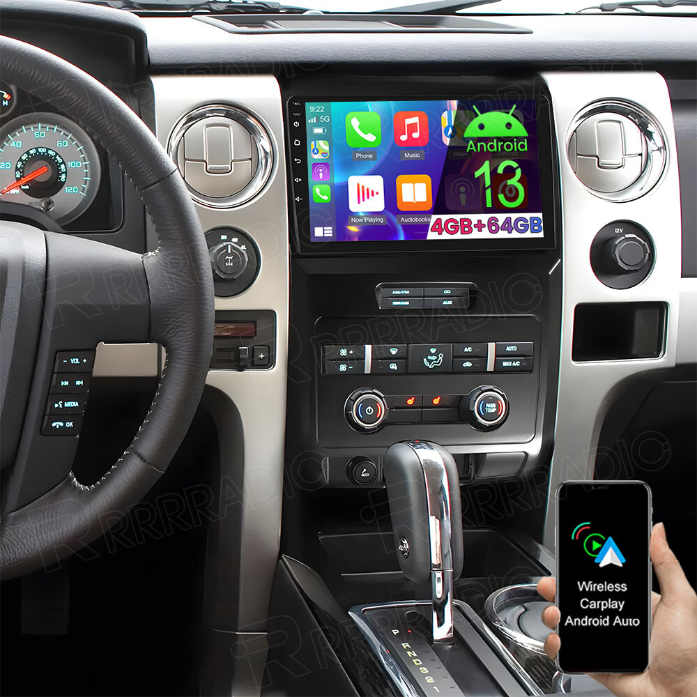 4+64G Android 13 Car Stereo Radio GPS NAVI Carplay For Ford F150 F-150 2009-2014