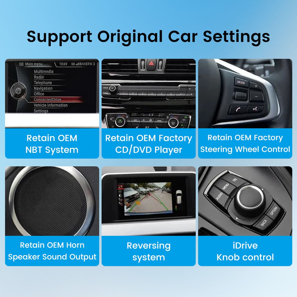 12.3in Car Stereo Radio for BMW X1 F48 2016-18 NBT System GPS Navigation Carplay