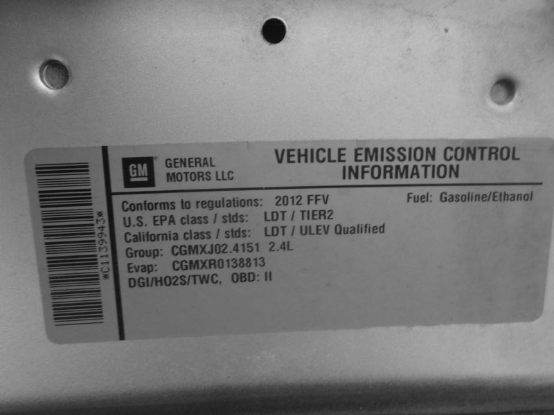 22815634 Radio Receiver CD Player 12 2012 Chevy Cruze