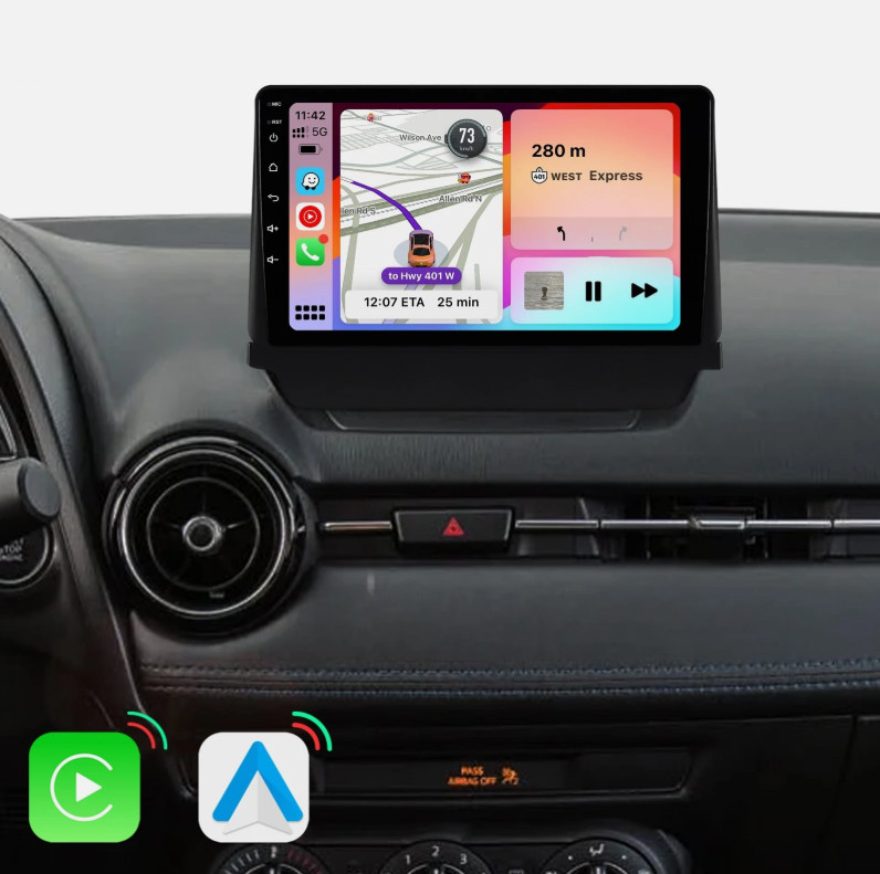 9”Android Apple CarPlay Auto 64G Head Unit Car radio For Mazda 2/CX-3 2016-2021
