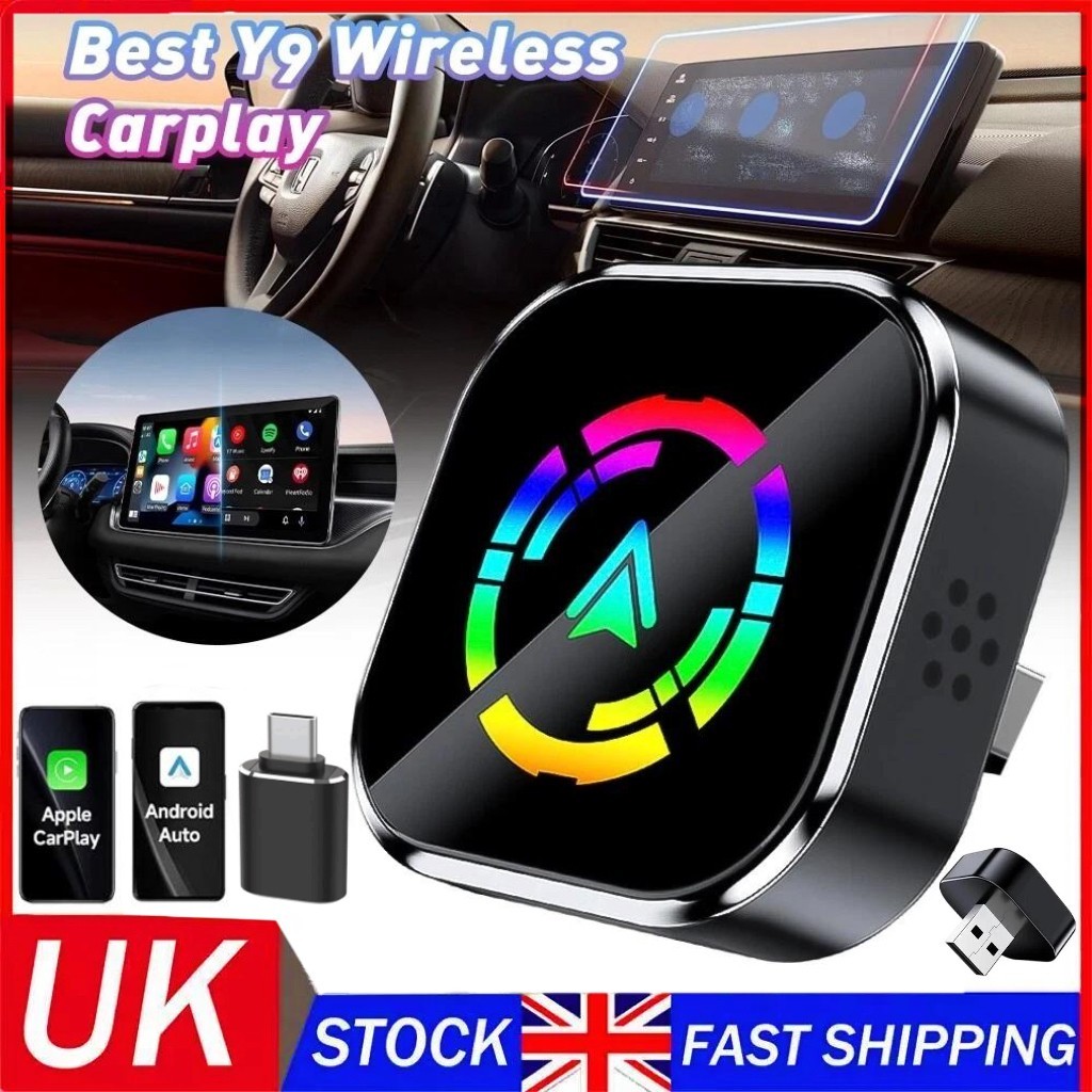 2026 USB Wireless CarPlay Adapter For iPhone Apple Wireless Dongle Plug ＆Play UK