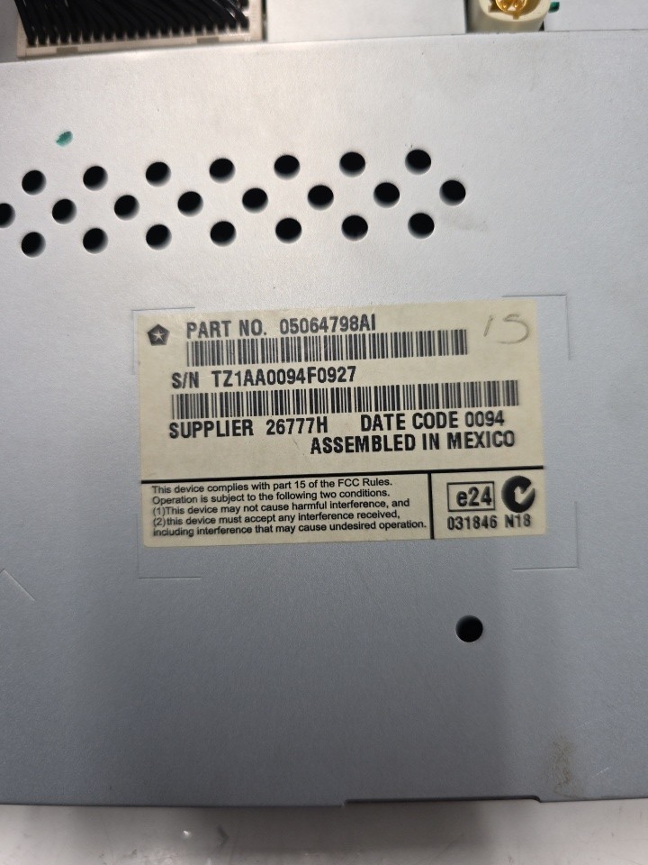 2011-2014 Dodge Charger Chrysler 300 8.1 Screen