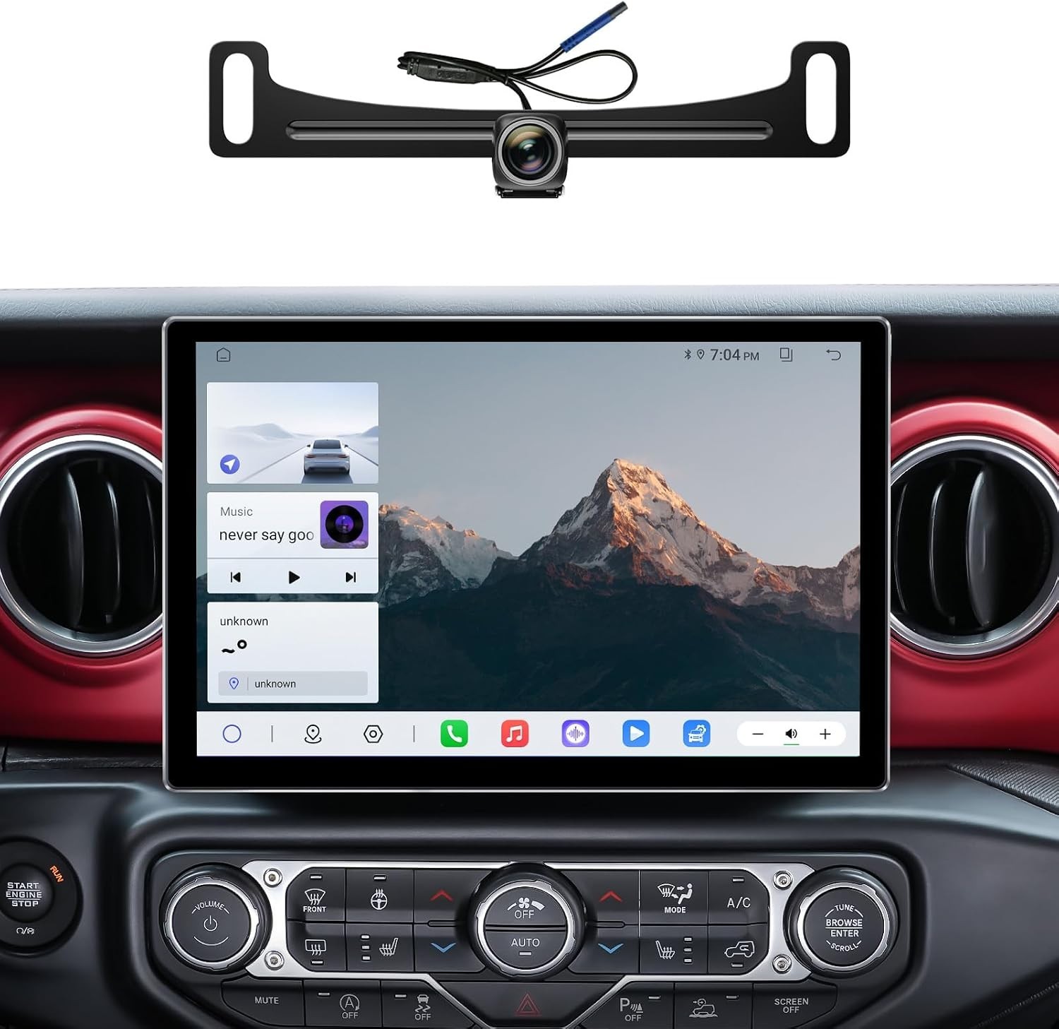 11.5”Car Radio for Jeep Wrangler JL & Gladiator JT Stereo 2018-2021 with 4806