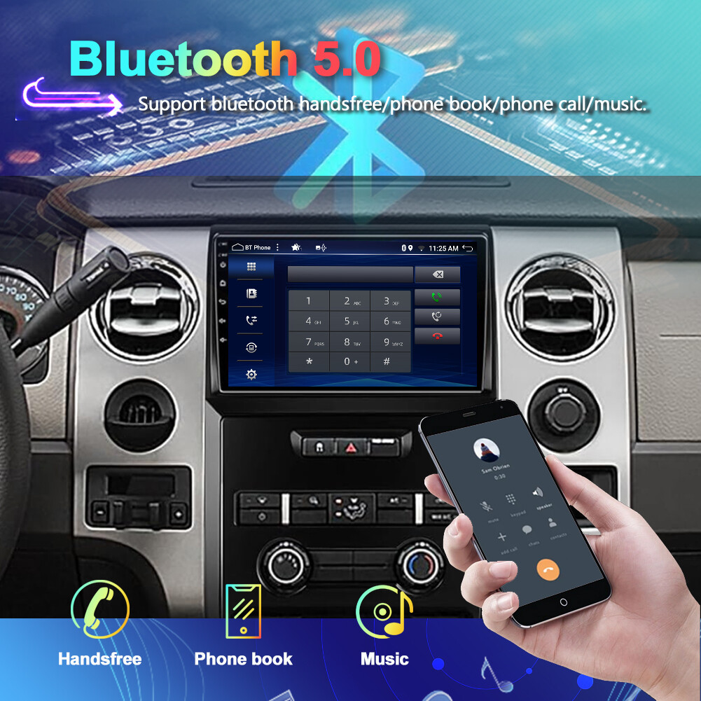 For Ford F-150 F150 2009-2012 Car Stereo Radio Navi Android 14 CarPlay SWC 128GB