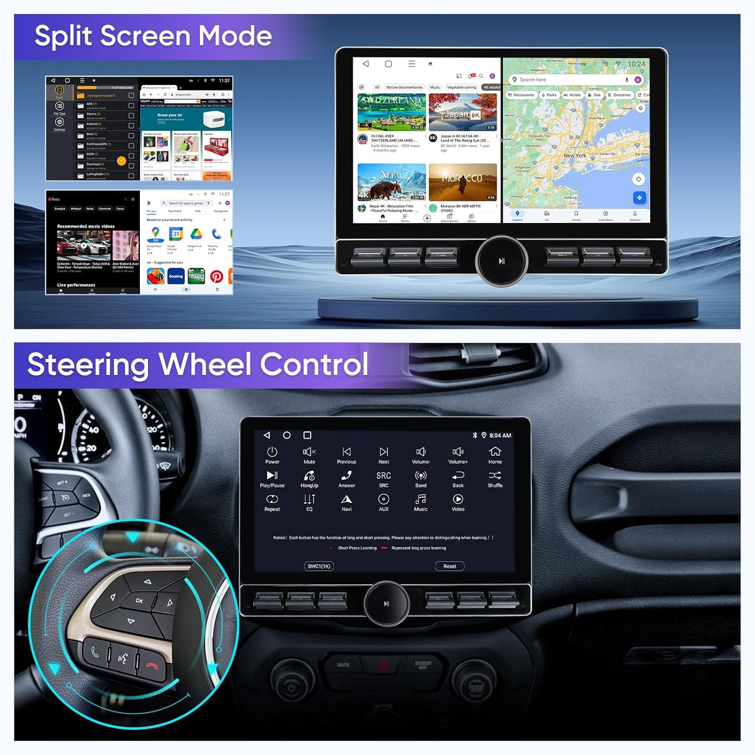 10″ Car Stereo Radio Jeep Renegade 2015-2020 CarPlay Android Auto Head Unit GPS