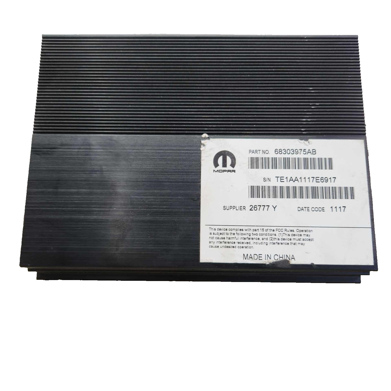 17-21 charger amplifier 68549150AB