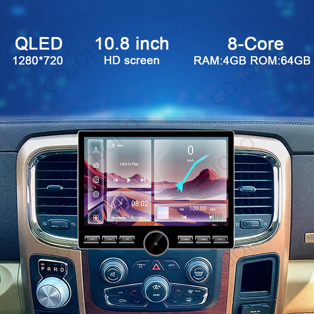 64GB Apple CarPlay Android 15 Car Stereo Radio Navi WIFI For Honda Fit 2014-2018
