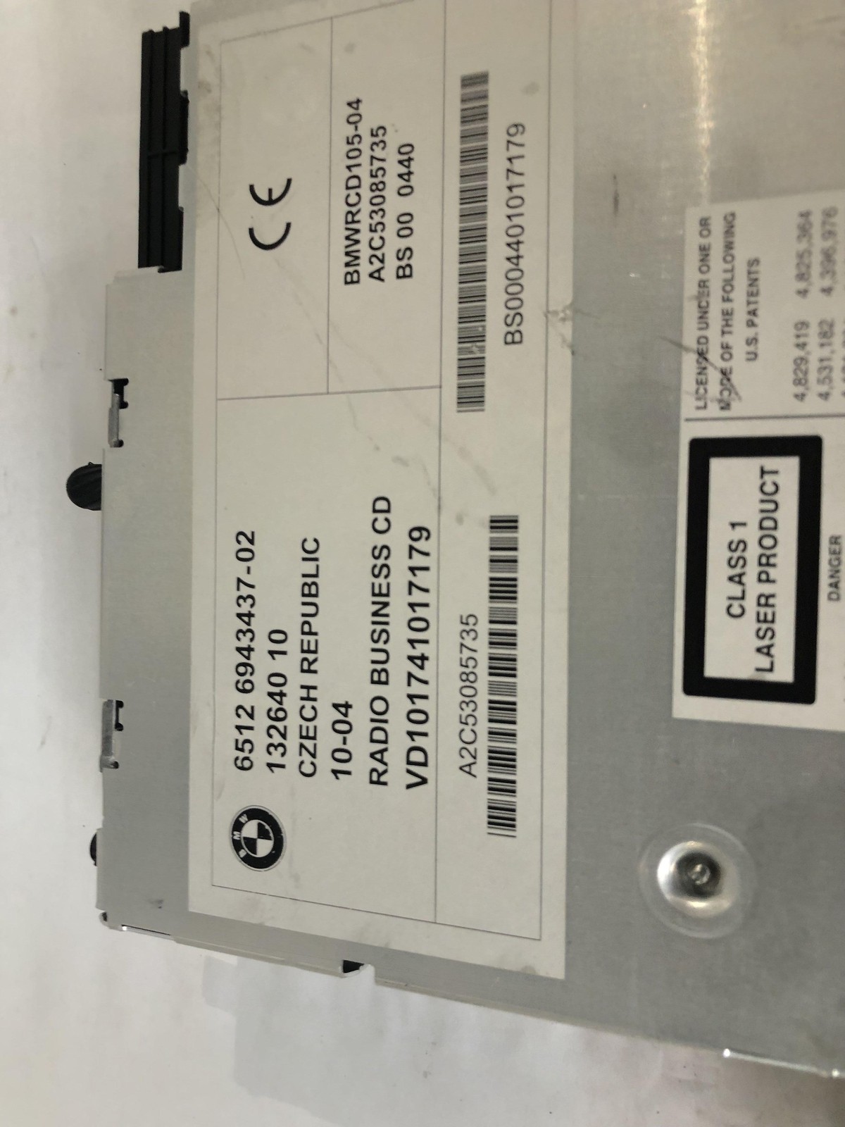 04-06 BMW X3 Business Radio CD Player Oem Tested May Need Dealer Programming #