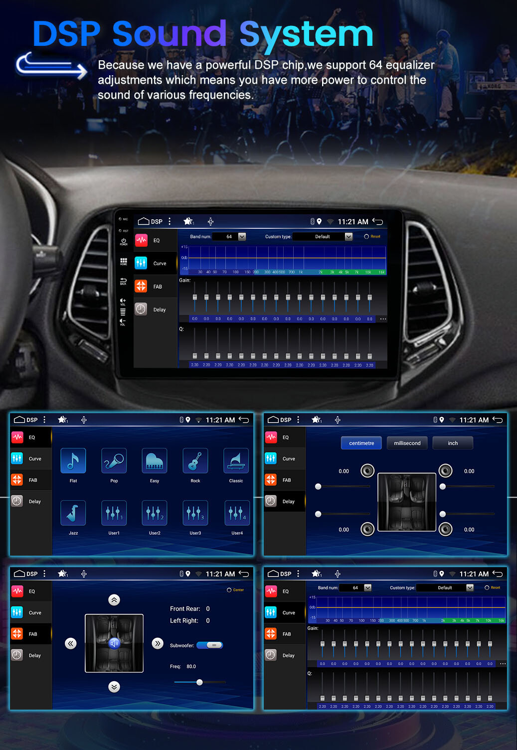 10.1″ 128GB CarPlay Car Stereo Radio Android 13 AM Navi For 2017-19 Jeep Compass